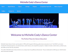 Tablet Screenshot of mcdancecenter.com